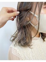 キー(kii)&nbsp;インナーカラーベージュ　イヤリングカラー　福岡　天神　薬院