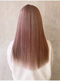 ピンクロングハイトーン_チェリーブラウンフェミニン_ba370453