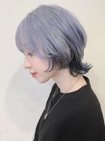 トルネード(TORNADO)&nbsp;中性ウルフカット インナーブラック ホワイトラベンダー S224