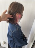 インナーカラー×ピンク