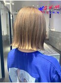 ダブルカラーブロンドベージュカラーケアブリーチハイトーン韓国