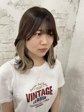 プライズ アイリス 池袋東口店(prize Iris) イヤリングカラー/ミルクティー