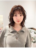 くびレイヤー ニュアンスパーマ レイヤーボブ 10代/20代/30代