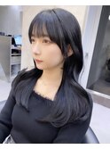 韓国レイヤー/韓国風/ボブ/髪質改善/黒髪/ブリーチなし〔池袋〕