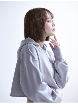 ラフィス ヘアー ティーダ 沖縄店(La fith hair tida) 【La fith】ぱつっとボブ×グレーベージュ