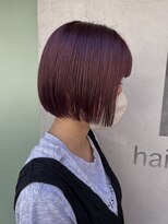 ウル(uru)&nbsp;☆お客様style☆ラベンダーピンク×あごラインボブ