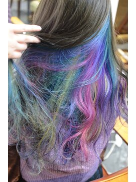 ポタム 東中野(potamu) カラフルインナーカラー