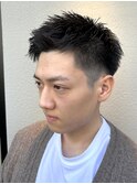 刈り上げショートアップバング