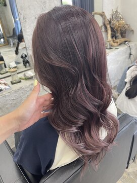 ランズ(LANDS) 《LANDS》ツヤ/色気/トレンドピンクアッシュ/ダークカラー