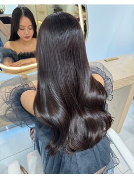 エジョン 幡ヶ谷店(Aejon) イメチェン/似合わせカット/フルバング/レッドブラウン/幡ヶ谷