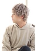 ハイトーン×マッシュショートウルフ×メンズショート
