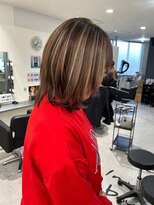 キング 枚方店(K!ng)&nbsp;縮毛矯正髪質改善ハイライトレイヤーカット枚方美容室エクステ