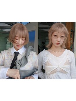 《*ショートは一番女性らしさがでる*》sikiのカットで魅力を開放[原宿/表参道/ブリーチなしダブルカラー]