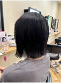 【切りっぱなしボブ】くびれヘア/中島真里奈
