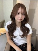 【艶髪】くびれセミロングブラウン*美髪