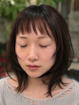 ジル ヘアアンドメイク 恵比寿(JILLE hair&make) ハッシュカット/レイヤーミディアム/顔まわり/オン眉/ウルフ
