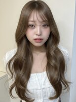 アイトーキョーエス 渋谷(AI TOKYO S)&nbsp;ブリーチなしダブルカラーロングレイヤーヘーゼルブラウン透明感