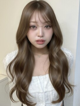 アイトーキョーエス 渋谷(AI TOKYO S) ブリーチなしダブルカラーロングレイヤーヘーゼルブラウン透明感