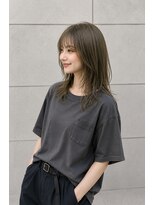 サロンドリアン(Salon de Lien) サロンドリアン 谷崎 オリーブ系のレイヤースタイル