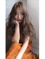 ヘアーアンドメイク ファット(Hair&Make PHAT) ゆるふわウェーブロングアッシュブラウン20代30代