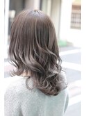 バレイヤージュ×シルバーグレージュ♪
