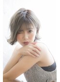 〈mielhair新宿〉グレージュ 外はね ボブ