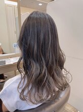 【外国人風バレイヤージュカラーロング】×ラベンダーグレージュ☆