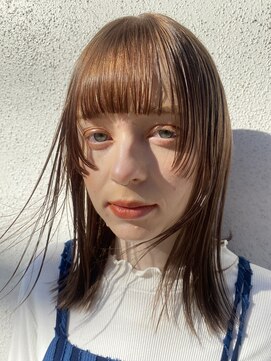 フラミンゴバイカーニバル 江古田(Flamingo by carnival) レイヤーボブ&ベージュカラー