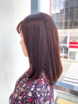 【air銀座タワー】藤本麻衣　ピンクブラウンカラー