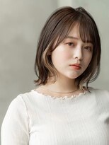 イオ 本厚木(io)&nbsp;レイヤーボブインナーカラーフルバンク似合わせカットイメチェン