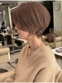 ショートボブ髪型30代40代50代前髪あり前髪なし【橋本】