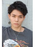 10代20代30代/黒髪　爽やかアップバングショート