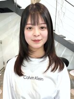 セル(CELL)&nbsp;レイヤー　シースルーバング　モカブラウン　セミロング