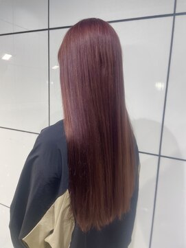 ヘアーアンドメイク ビス(HAIR&MAKE bis) ブラウンレッドカラー【西尾瑠華】