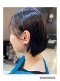 耳掛け韓国ツヤカラーミニボブ