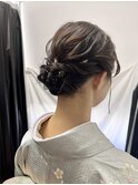 訪問着ヘアセット