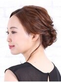 ヘアセットヘアアレンジシニヨン二次会パーティー
