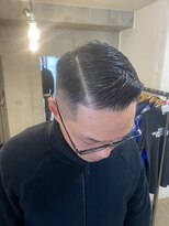 グッドプレイスアンドシング(Good Place&thing)&nbsp;メンズカットフェードスキンフェードサイドパートビジネスヘア