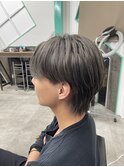 メンズダブルカラー☆シルバーグレー