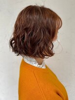 オッジ 西新店(Oggi)&nbsp;ボブパーマ ニュアンスパーマ 外ハネボブ ブラウンベージュ 40代