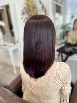 クッキー ヘアーアンドメイク(COOKIE Hair&Make)&nbsp;【COOKIE】艶感バーガンディストレート