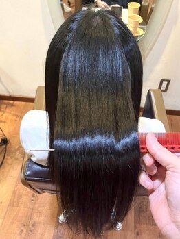 ポルト 都立大学店(Porte)の写真/《都立大学駅から30秒》髪の内部から補修する髪質改善トリートメントで、しっとり美艶髪を手に入れて☆