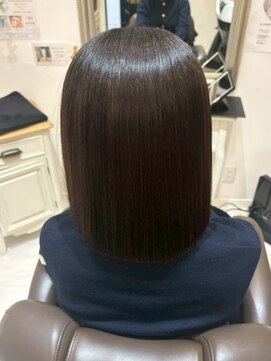 フェミニンミディ/エイジングケア/ナチュラルストレート/モテ髪