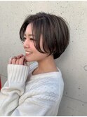 大人ガーリー/白髪前髪/ショートボブ/20代30代40代50代/池袋