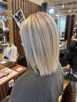 サンドレオ 新宿店(sand Leo)&nbsp;顔周りカット/縮毛矯正/ダークブラウン/コーラルピンク