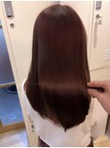 【艶髪】ピンクブラウン　艶髪カラー＋集中補修トリートメント