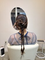 シプ 丸亀(sip)&nbsp;お呼ばれヘア ヘアアレンジ カチモリヘア リボンヘア