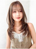 Say.レイヤーロング韓国レイヤーハイレイヤーウォームベージュ