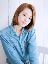 ヘアメイク ナル(hair make nalu)&nbsp;肩ラインのボブスタイル