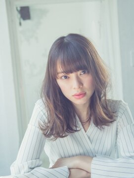 アミ 調布(amie) ワイドバングとウェーブセミディ